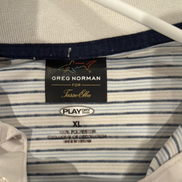 Striped Polo Shirt - Blue and White - Picture 3 of 4